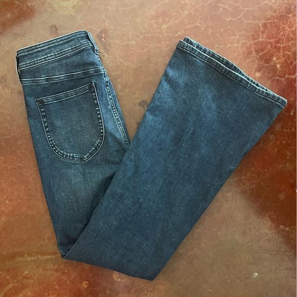 Free People Denim - Free People FP Flare Denim Jeans, Dark Wash, Size 28